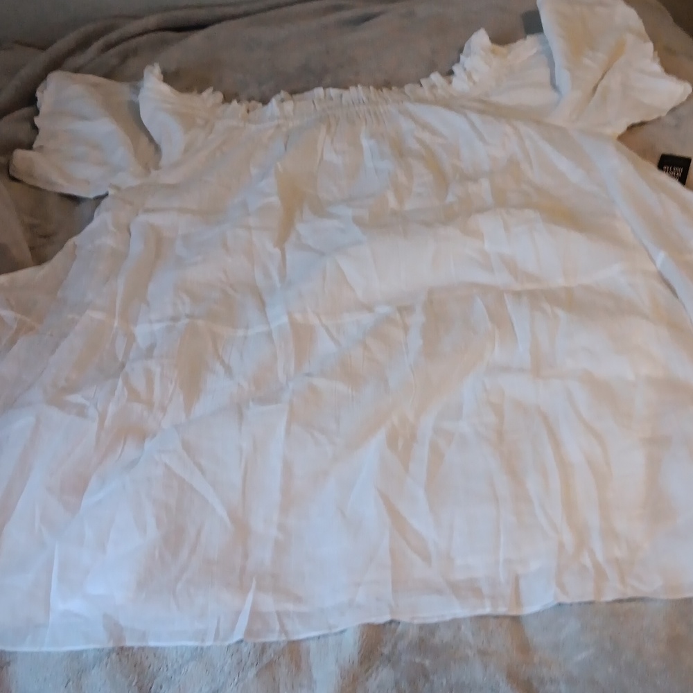 22/24 Ashley Stewart White Cotton Dress